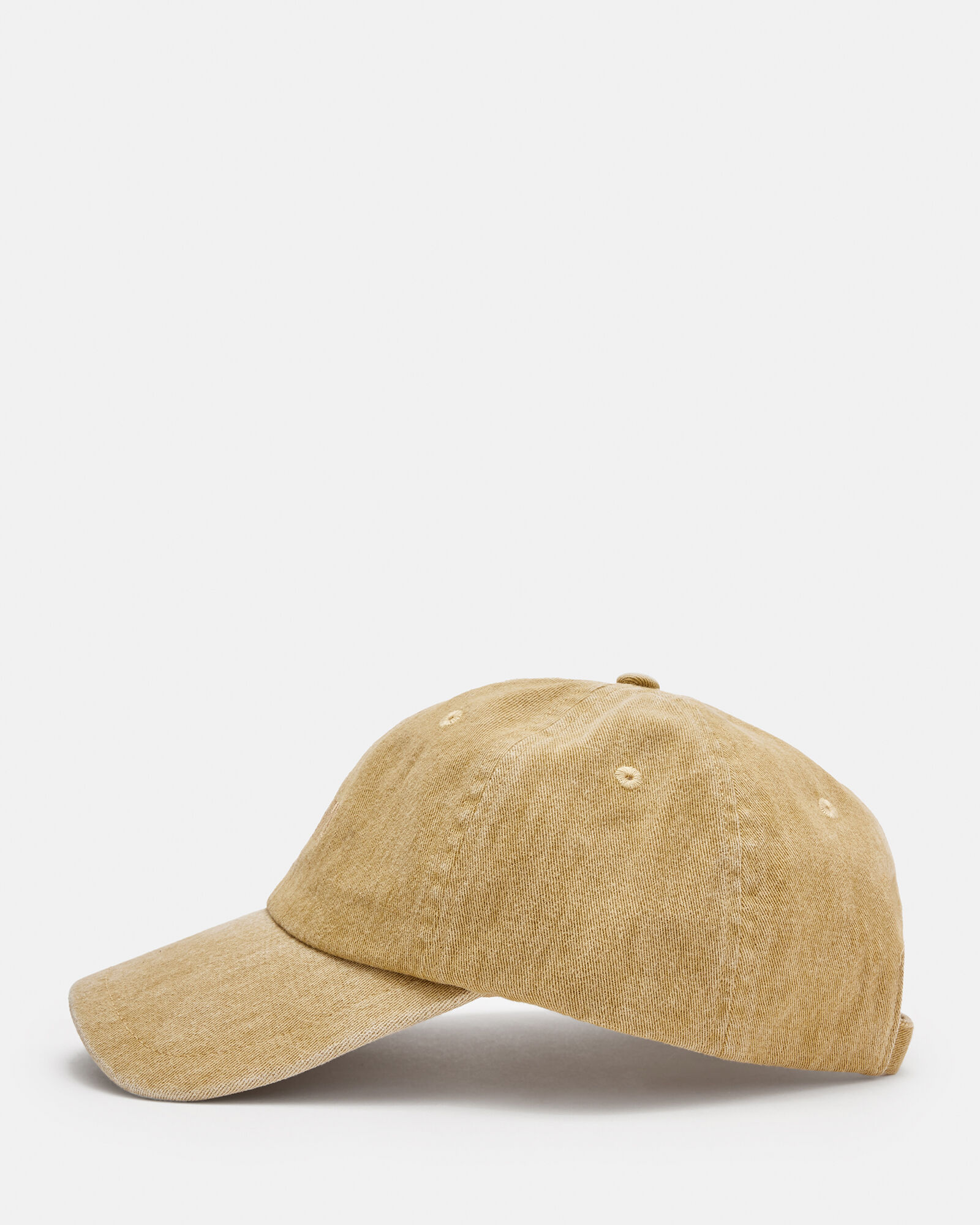 State Distressed Baseball Cap CAMEL/DULL NICKEL ALLSAINTS