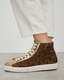 Tundy Leopard Leather High Top Trainers  large image number 4