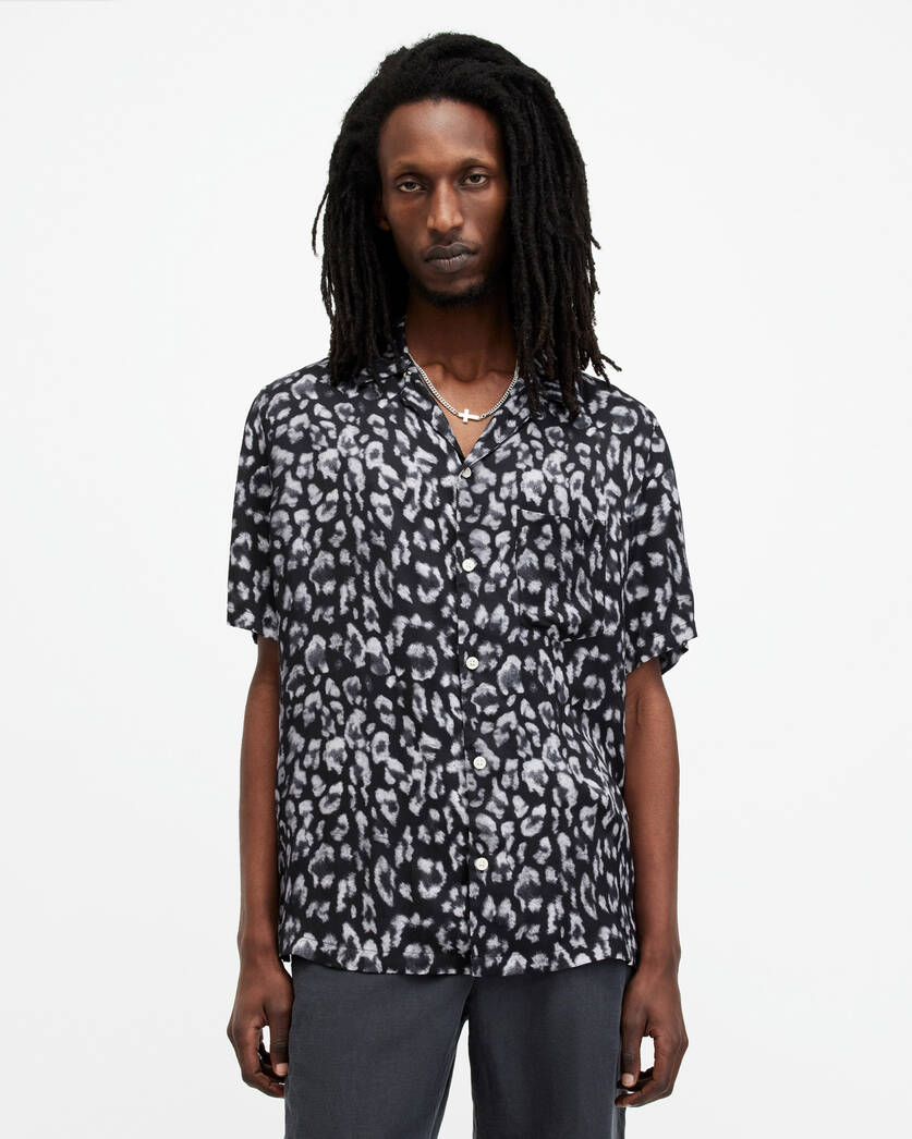 Leopaz Animal Print Relaxed Fit Shirt  large image number 1