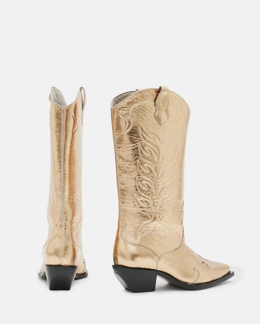 Dolly Western Metallic Leather Boots  large image number 5