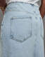 Honor Frayed Waistband Maxi Denim Skirt  large image number 5