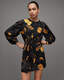 Jemima Silk Blend Aretha Wrap Mini Dress  large image number 1
