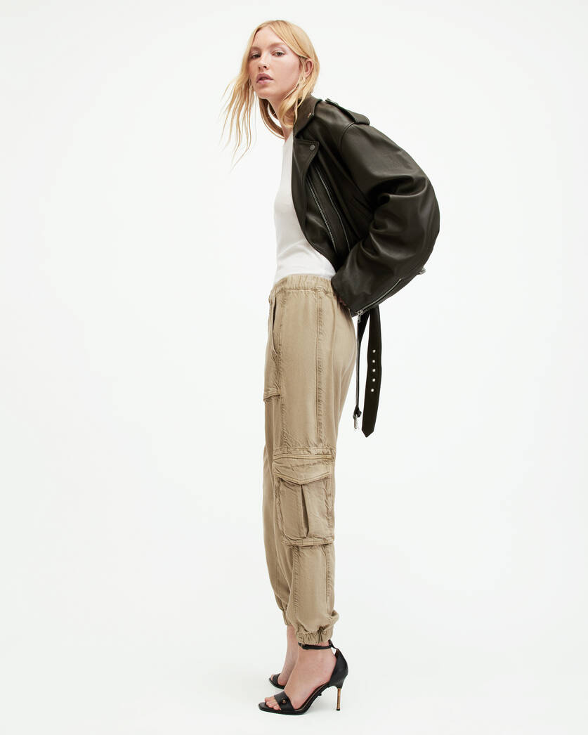 Frieda High-Rise Tencel Cargo Trousers  large image number 6