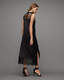 Mila Lace Panelled Frill Trim Maxi Dress  large image number 4
