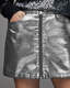 Cleo Metallic Denim Mini Skirt  large image number 3
