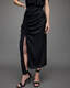 Laura Silk Blend One Shoulder Maxi Dress  large image number 4