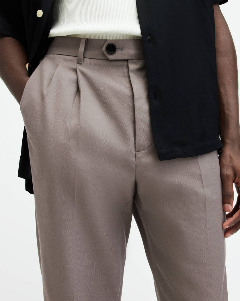 Tallis Slim Fit Cropped Tapered Trousers  large image number 3