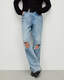 Wendel Wide Leg Distressed Denim Jeans  large image number 5