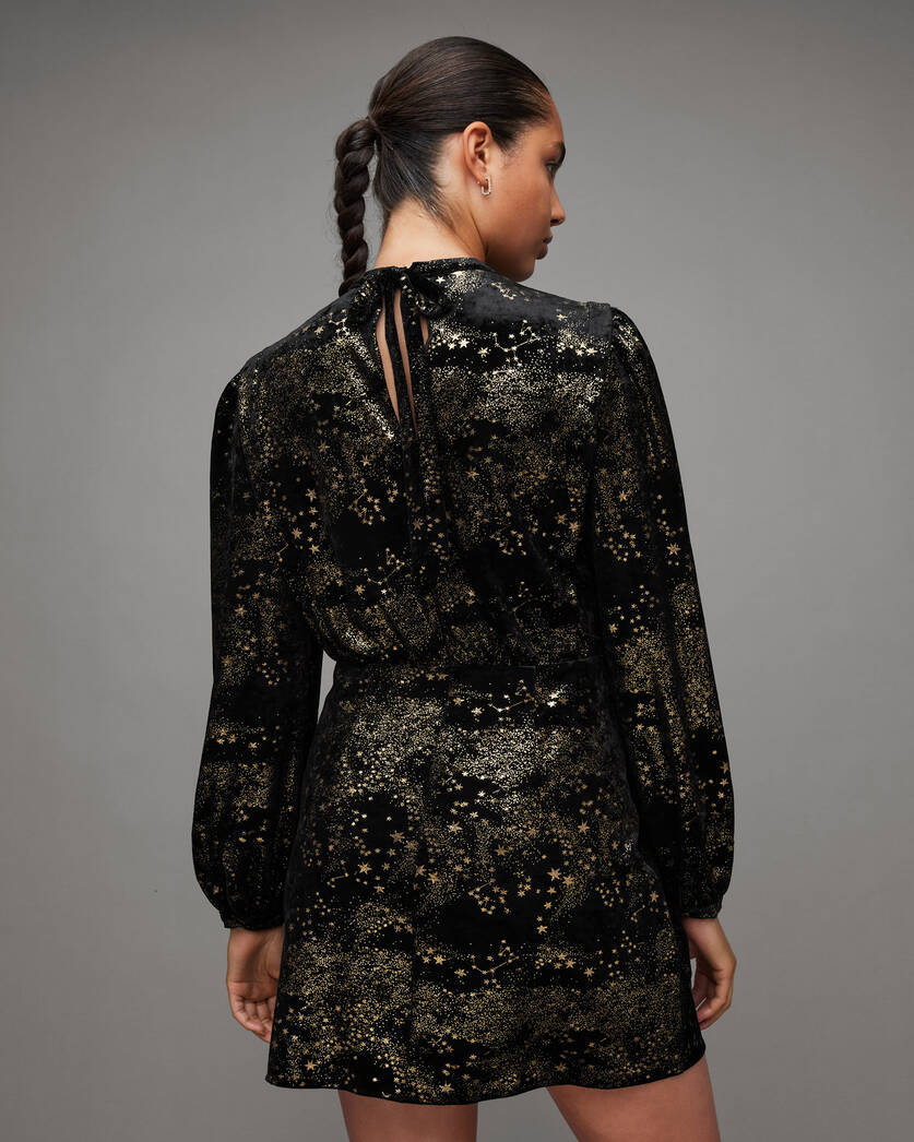 Jemima Star Printed Wrap Over Mini Dress  large image number 7