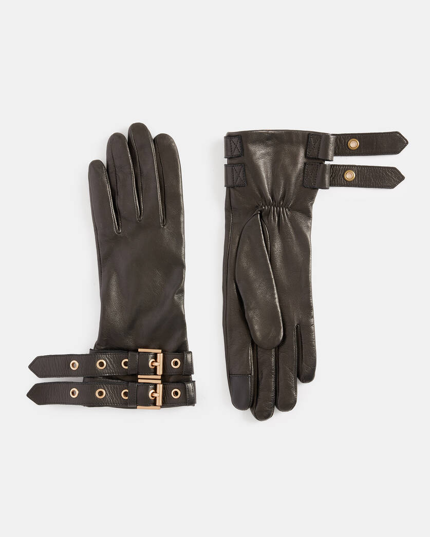 Roxy Leather Double Buckle Gloves  large image number 1