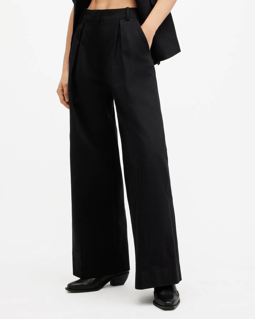 Hally Relaxed Fit Wide Leg Trousers  large image number 2
