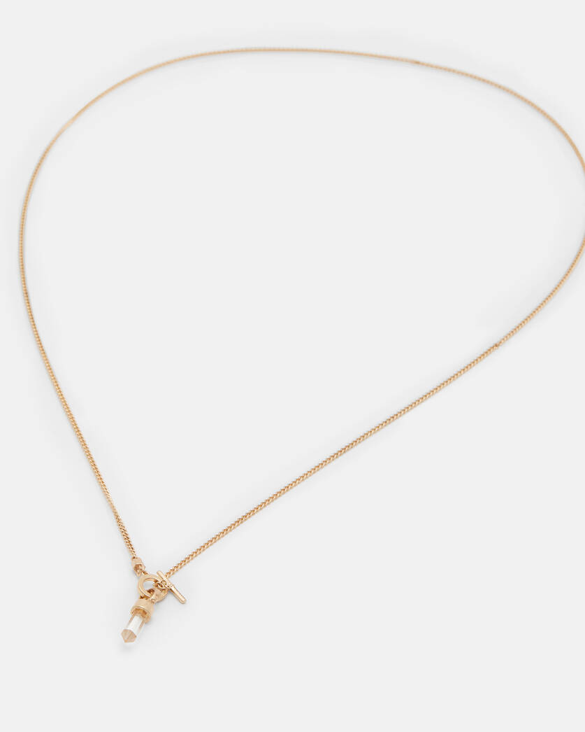 Eryka Long Gold Tone Pendant Necklace  large image number 4