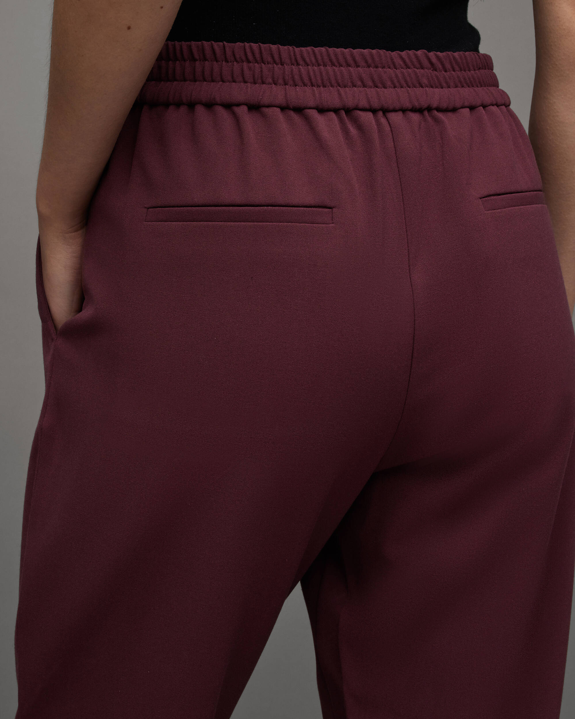 Aleida Mid-Rise Tapered Leg Tri Trousers  large image number 4