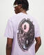 Dual Graphic Print Crew Neck T-Shirt  large image number 1