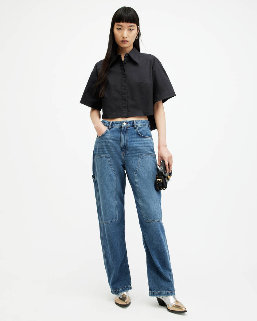 Joanna Relaxed Fit Cropped Shirt  large image number 3