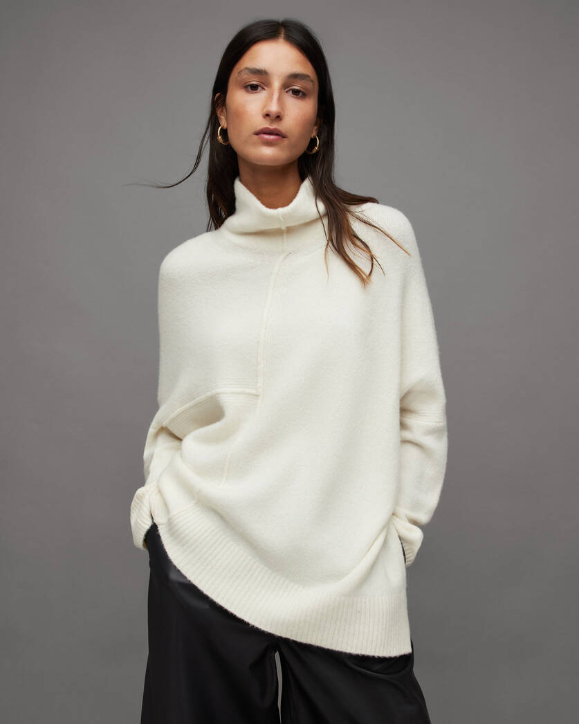 Lock Roll Neck Relaxed Fit Jumper