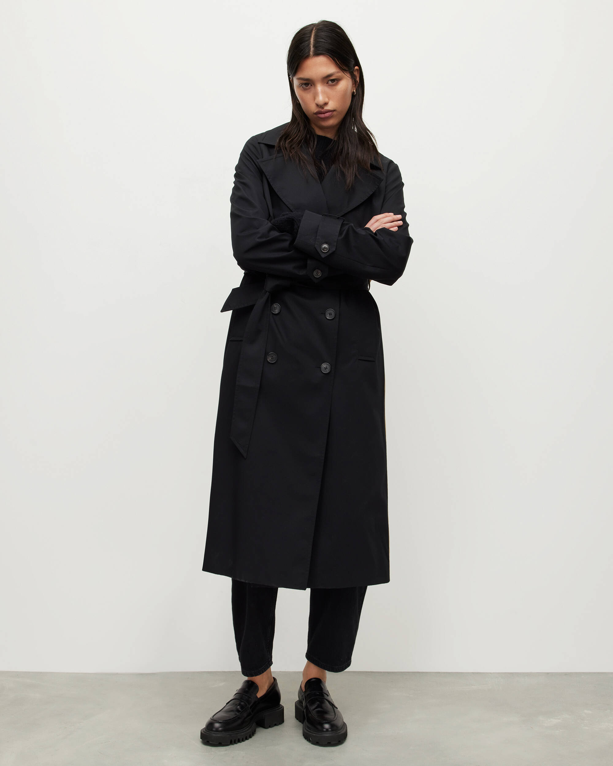 Mixie Contrast Trench Coat  large image number 6