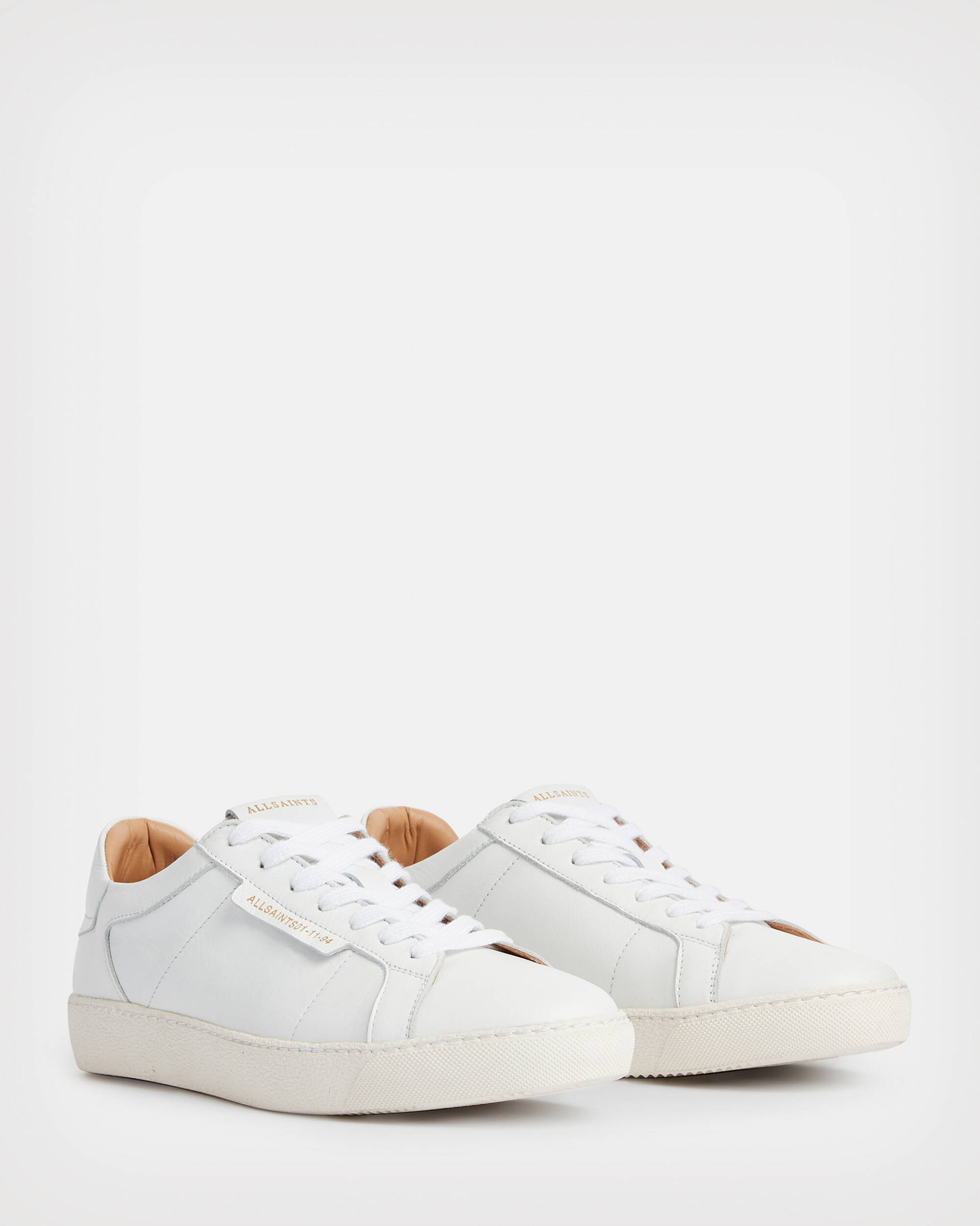 Sheer Leather Low Top Trainers  large image number 5