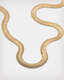 Flat Snake Gold-Tone Necklace  large image number 3