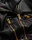 Balfern Belted Hem Leather Biker Jacket  large image number 7