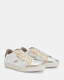 Sheer Metallic Leather Trainers  large image number 4