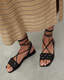 Donna Leather Rope Strappy Sandals  large image number 4