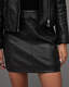 Lila Leather Pinstudded Mini Skirt  large image number 3