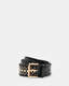 Lonnie Studded Woven Leather Belt  large image number 1