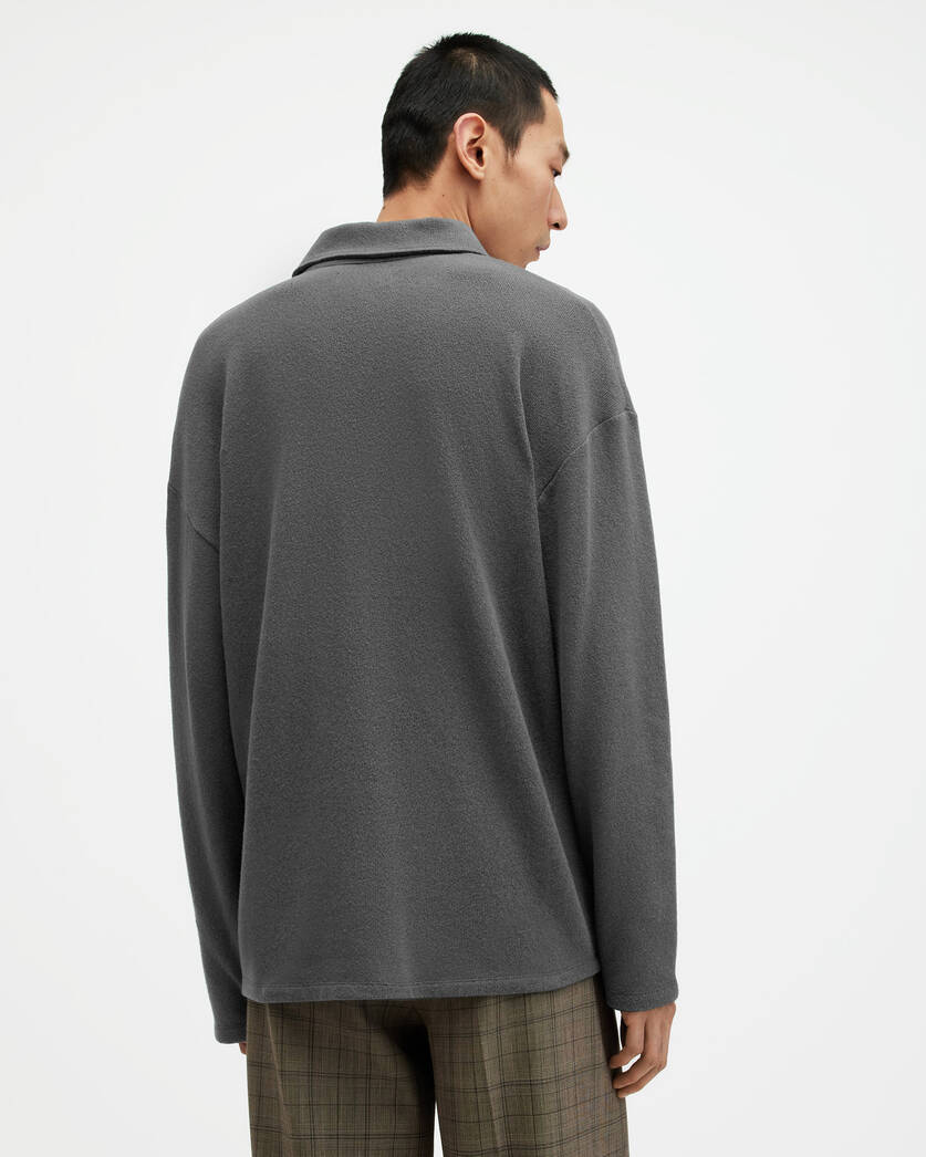 Eris Long Sleeve Oversized Polo Shirt  large image number 6