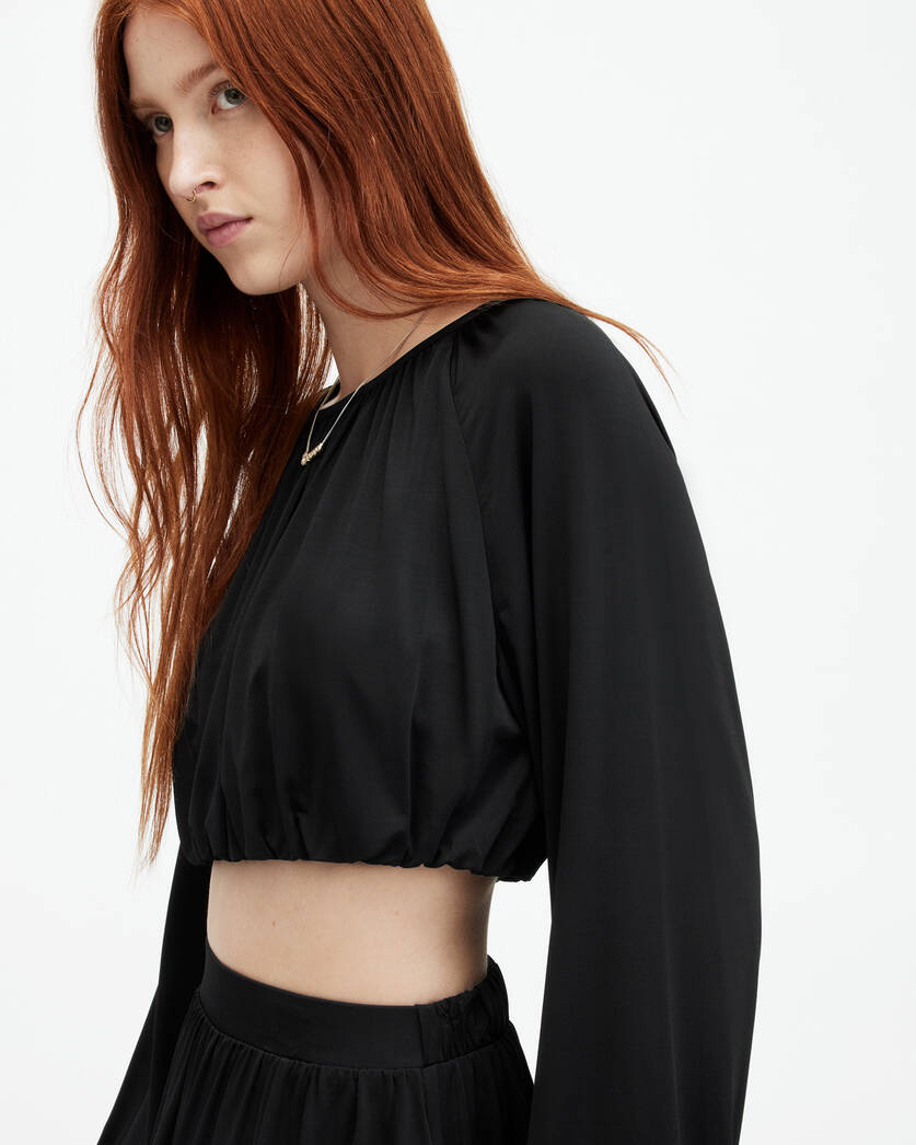 Casandra Draped Cropped Top  large image number 1