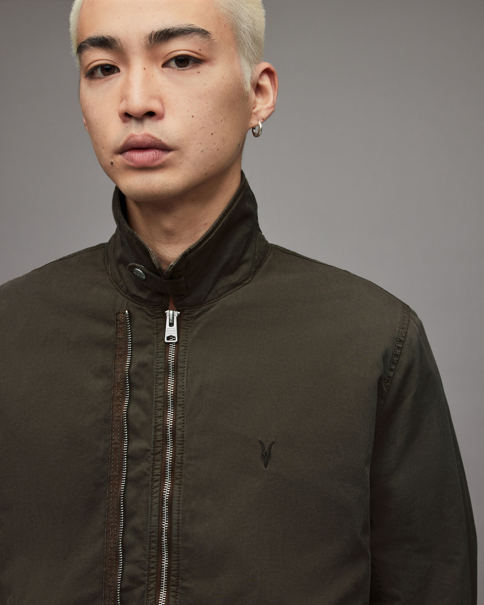 Nicks Ramskull Jacket MEADOW BROWN ALLSAINTS