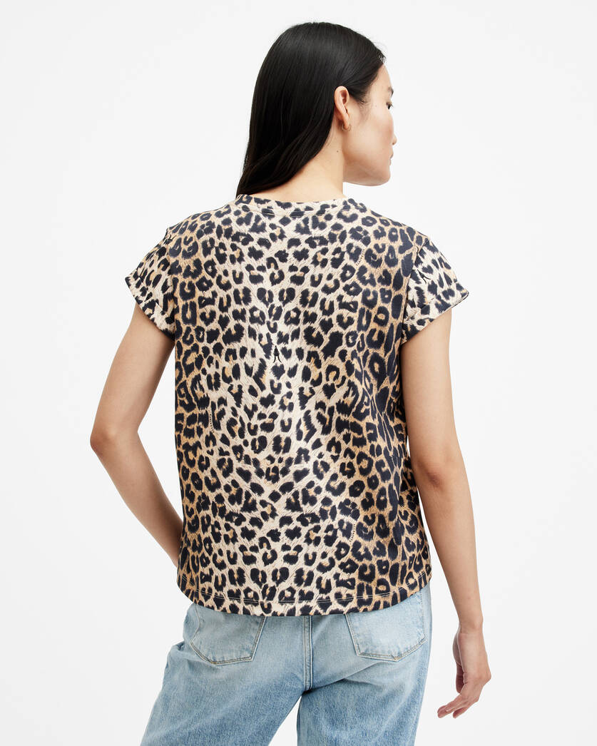 Tiepo Anna Leopard Print Logo T-Shirt  large image number 4