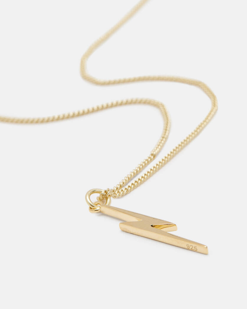 Bolt Gold-Tone Pendant Necklace  large image number 1
