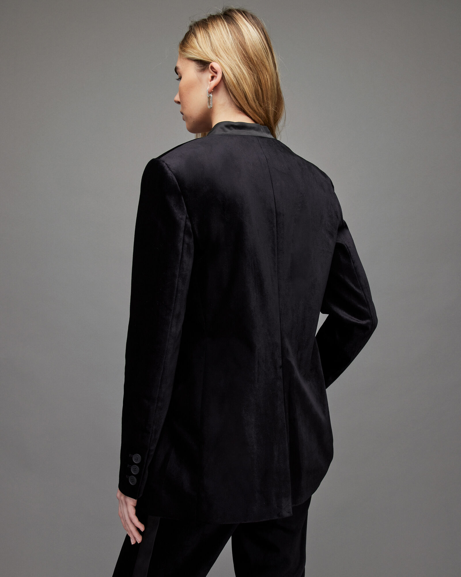 Sofia Velvet Blazer Midnight Blue 