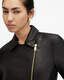 Vela Slim Fit Leather Biker Jacket  large image number 7