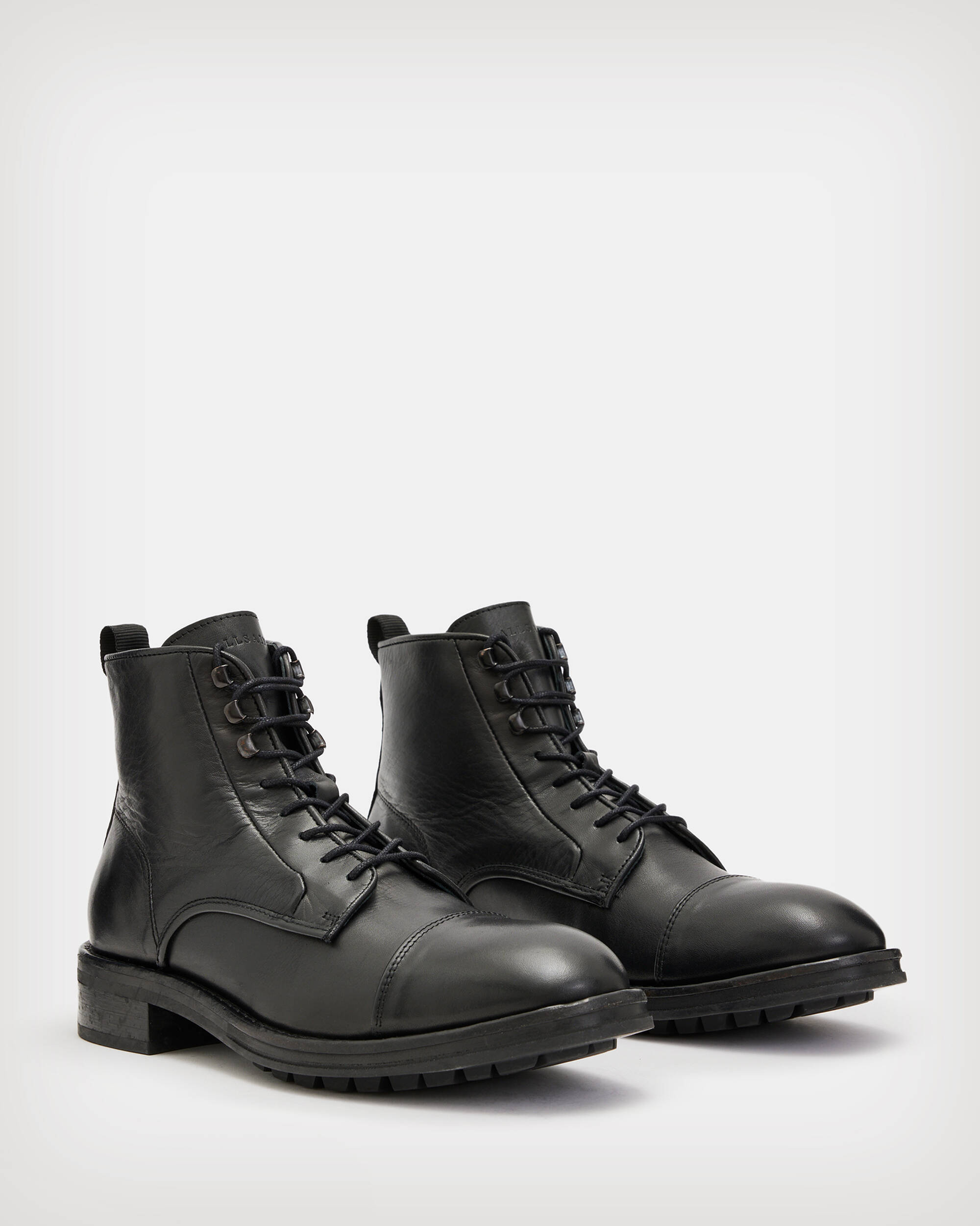 Lambert Leather Boots Black | ALLSAINTS