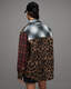 Monica Mixed Check Leopard Print Shirt  large image number 6