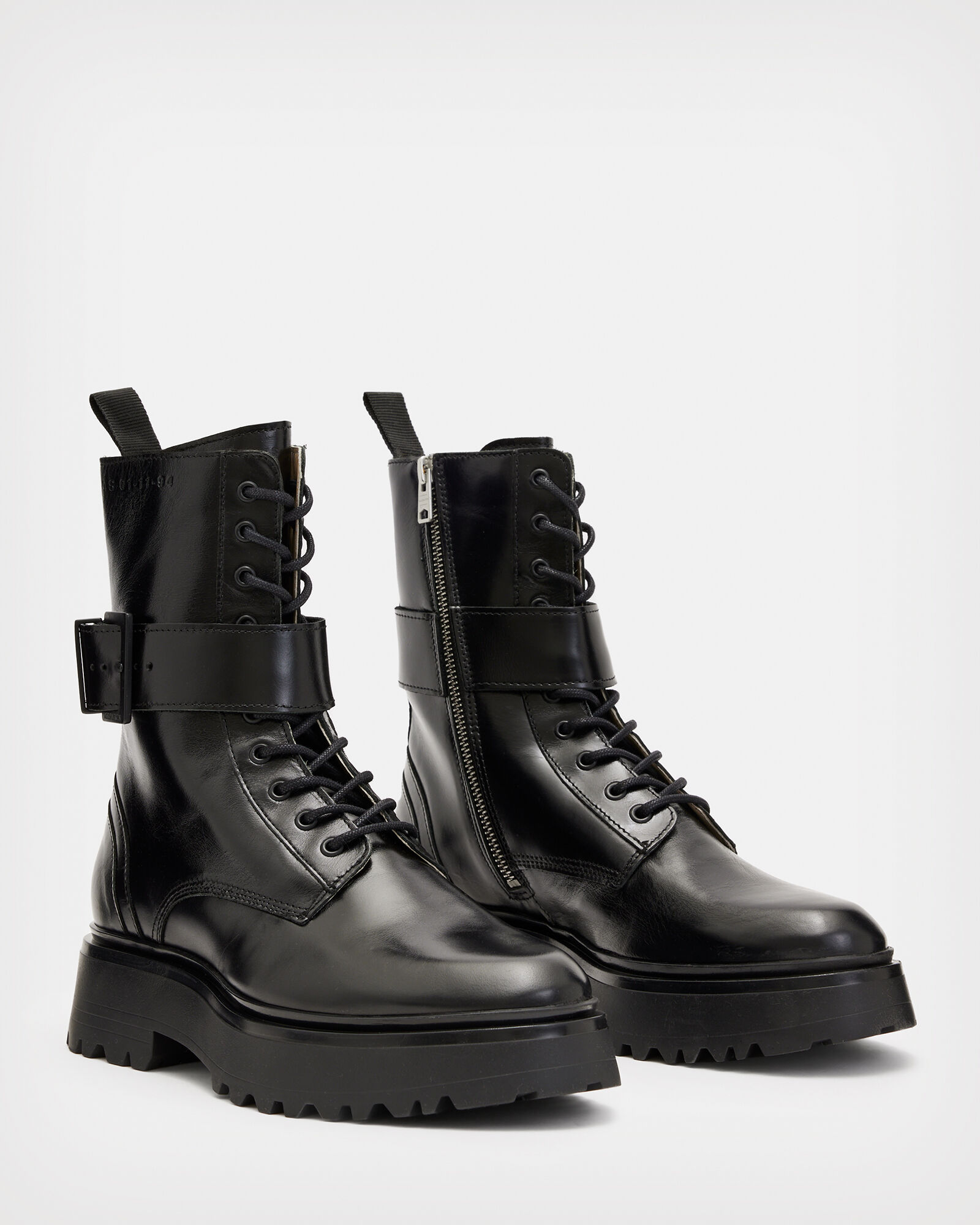 Onyx Leather Boots Black | ALLSAINTS