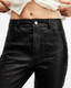Pearson Slim Fit Raw Hem Leather Trousers  large image number 3