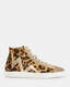 Tundy Bolt Leopard Print Trainers  large image number 1