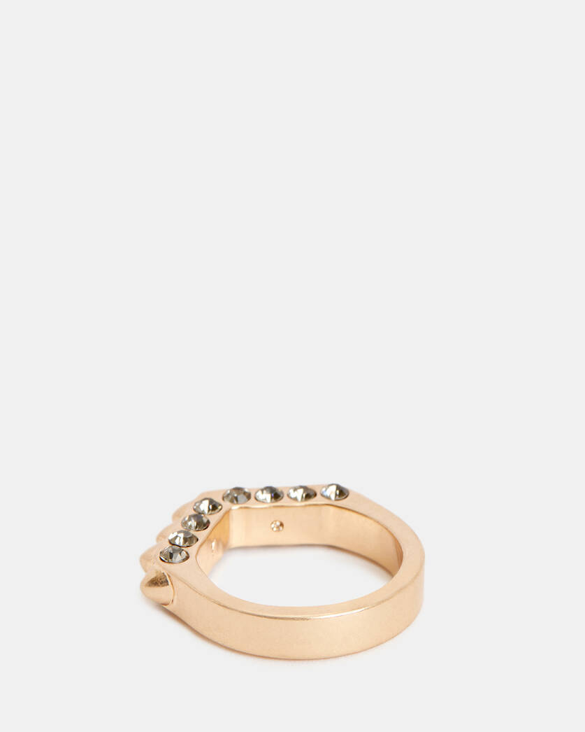Rianne Hexagon Studded Gold-Tone Ring  large image number 6