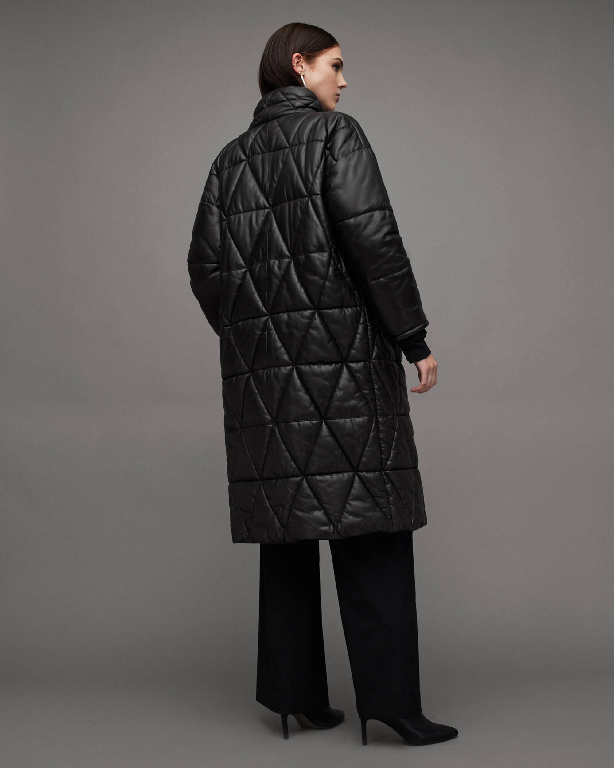 Bon Oversized Leather Puffer Coat  large image number 6