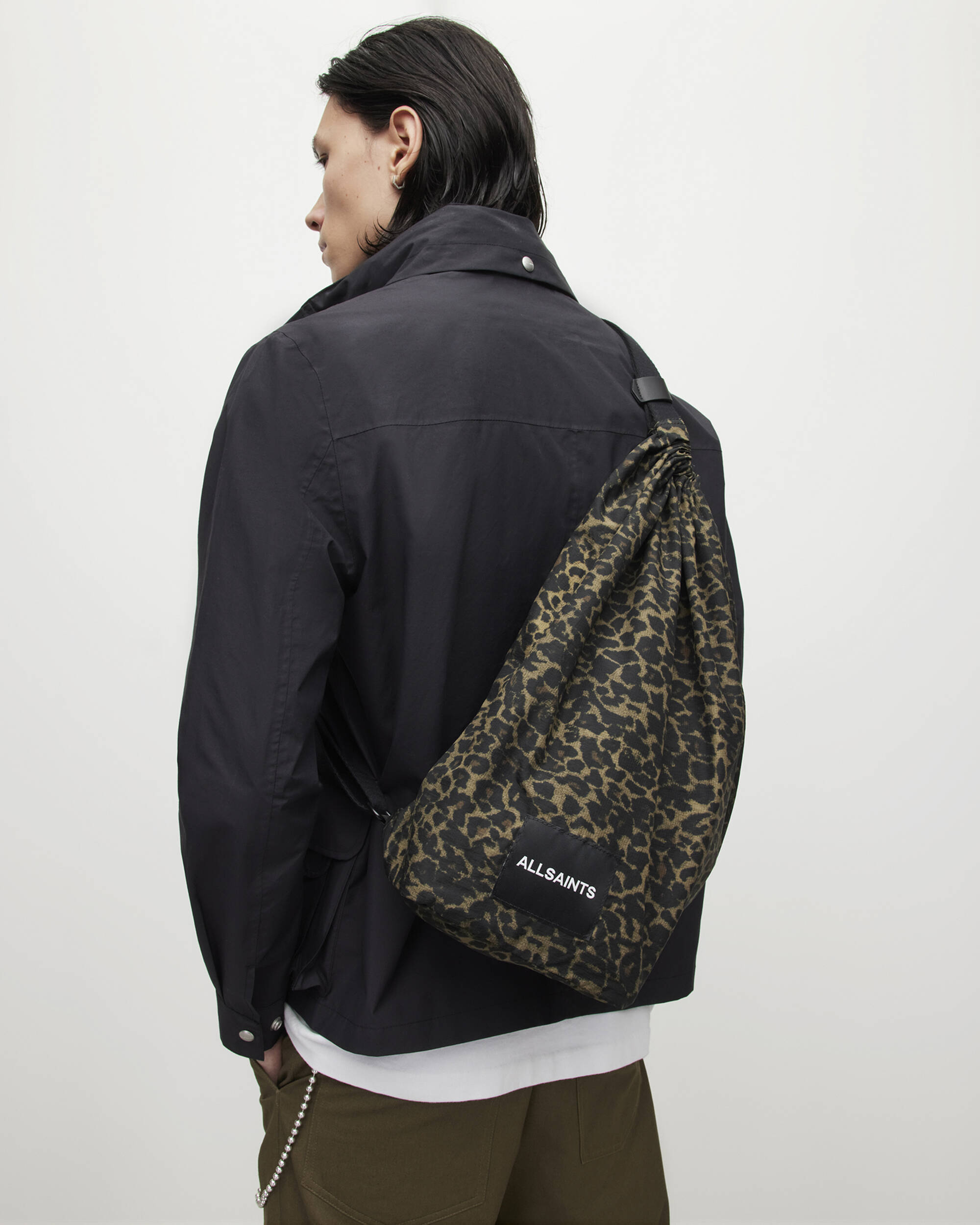 Kaito Leopard Print Duffle Sling Bag  large image number 2