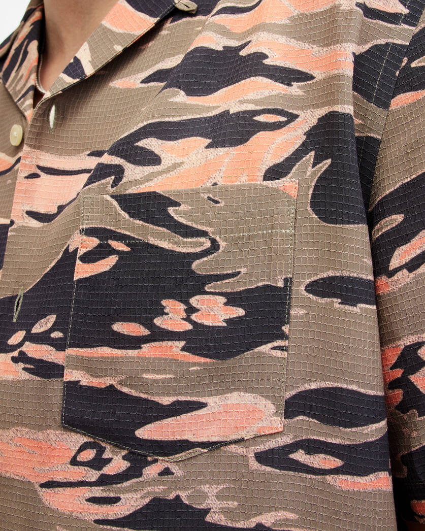 Solar Camouflage Print Relaxed Fit Shirt  large image number 2