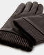 Mimi Elasticated Cuff Leather Gloves  large image number 2