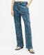 Florence Wide Leg Denim Cargo Trousers  large image number 2