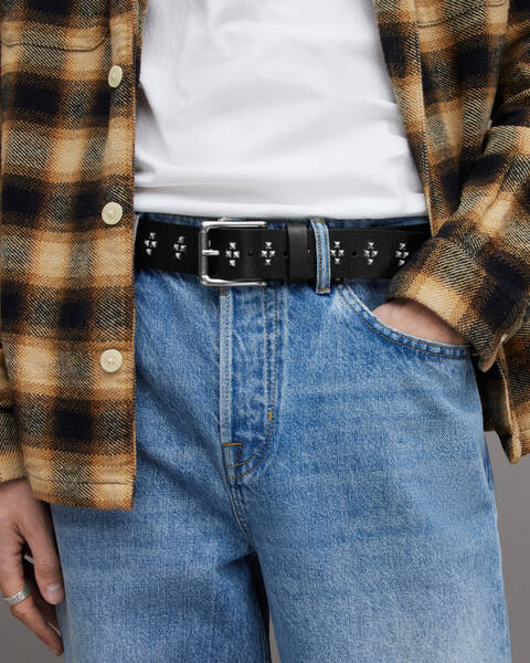 Men's Leather Belts, Buckle & Studded Belts
