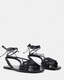 Donna Leather Rope Strappy Sandals  large image number 5