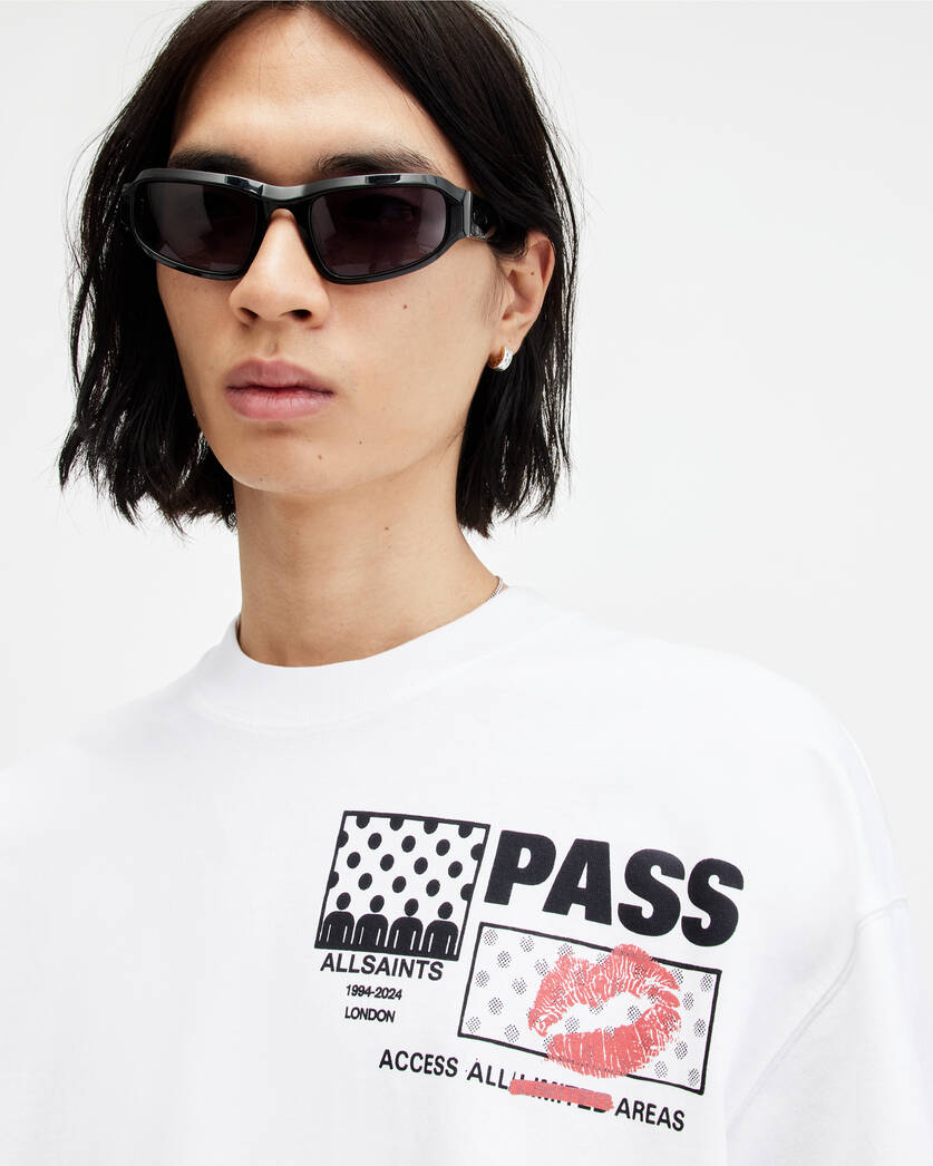 Pass Graphic Print Oversized T-Shirt  large image number 2