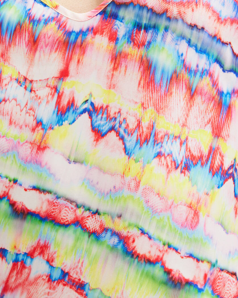 Bryony Rainbow Print Midi Slip Dress  large image number 4